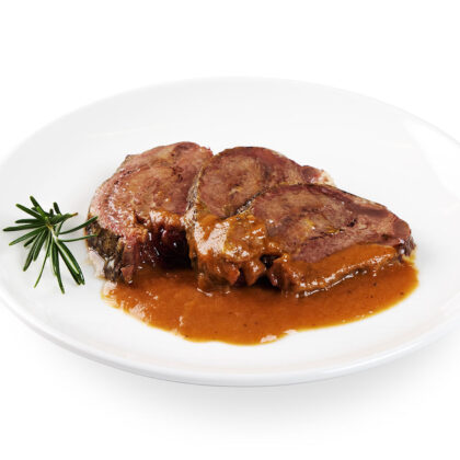 Carrillera añojo asada