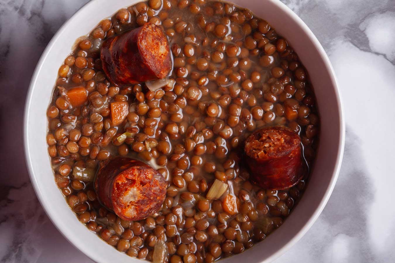 mejor receta de lentejas con chorizo
